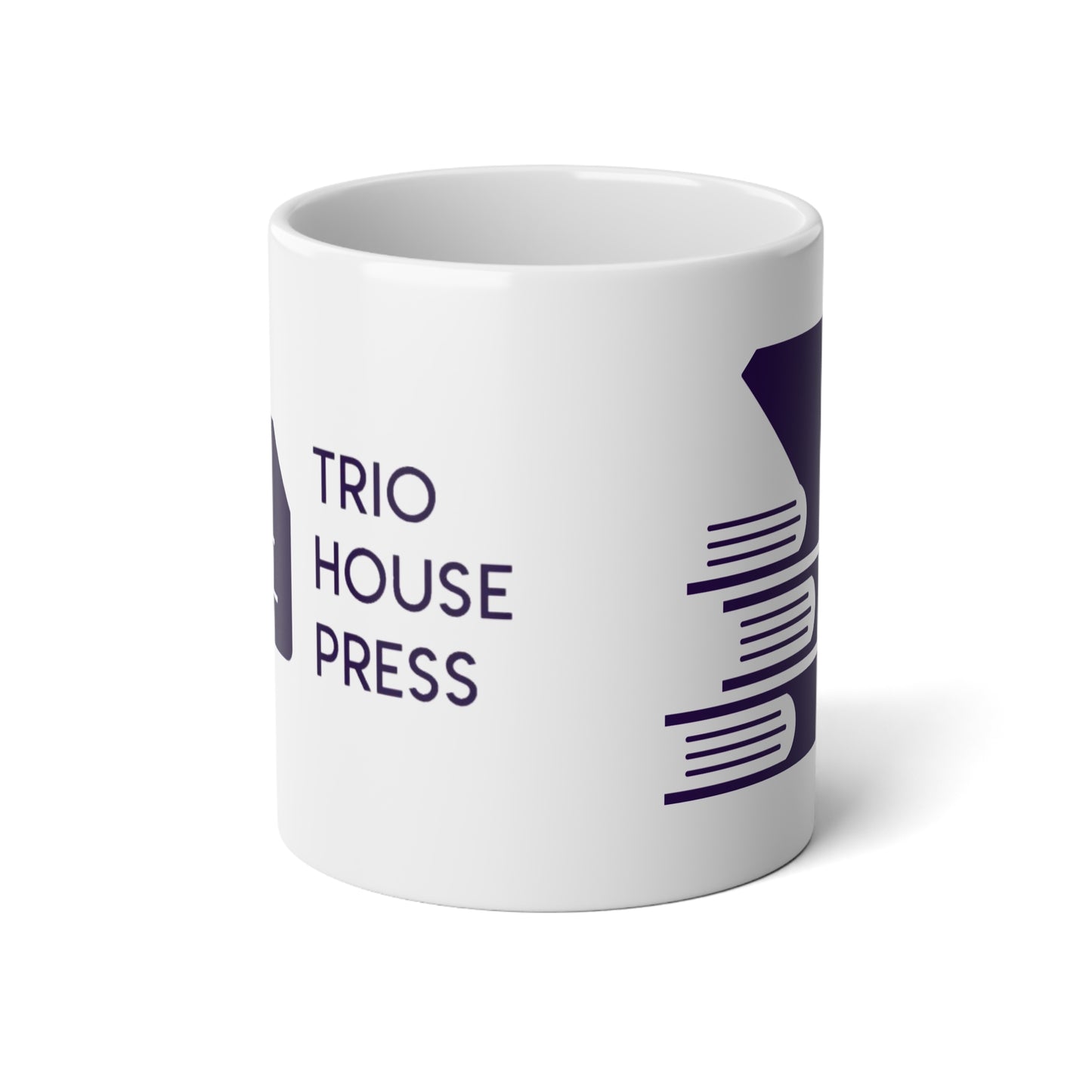 Trio House Press Jumbo Mug - 20oz Coffee/Tea Mug for Book Lovers