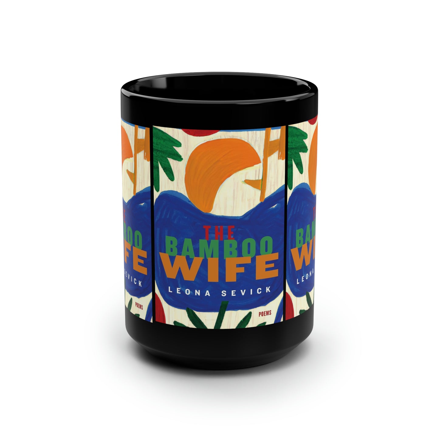 The Bamboo Wife Black Mug, 15oz