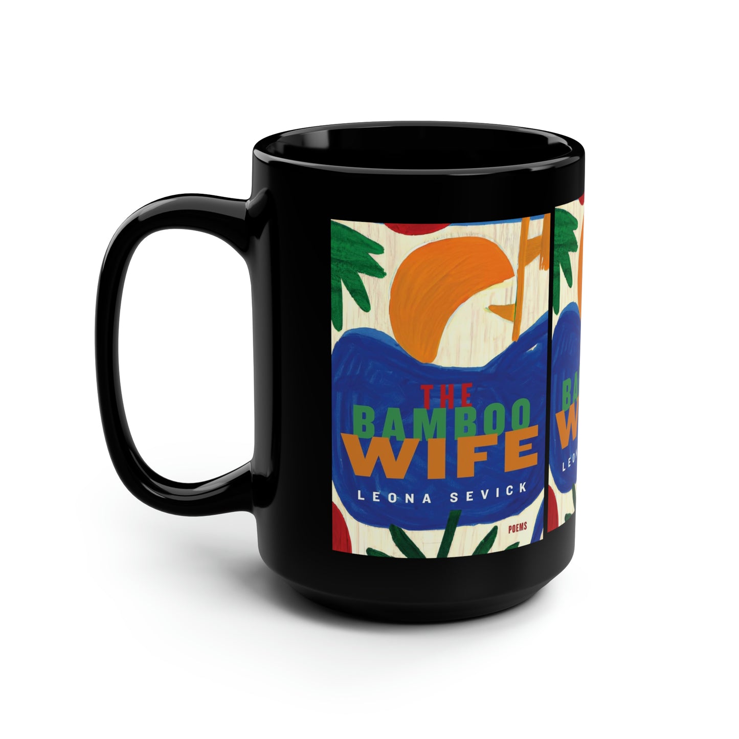 The Bamboo Wife Black Mug, 15oz