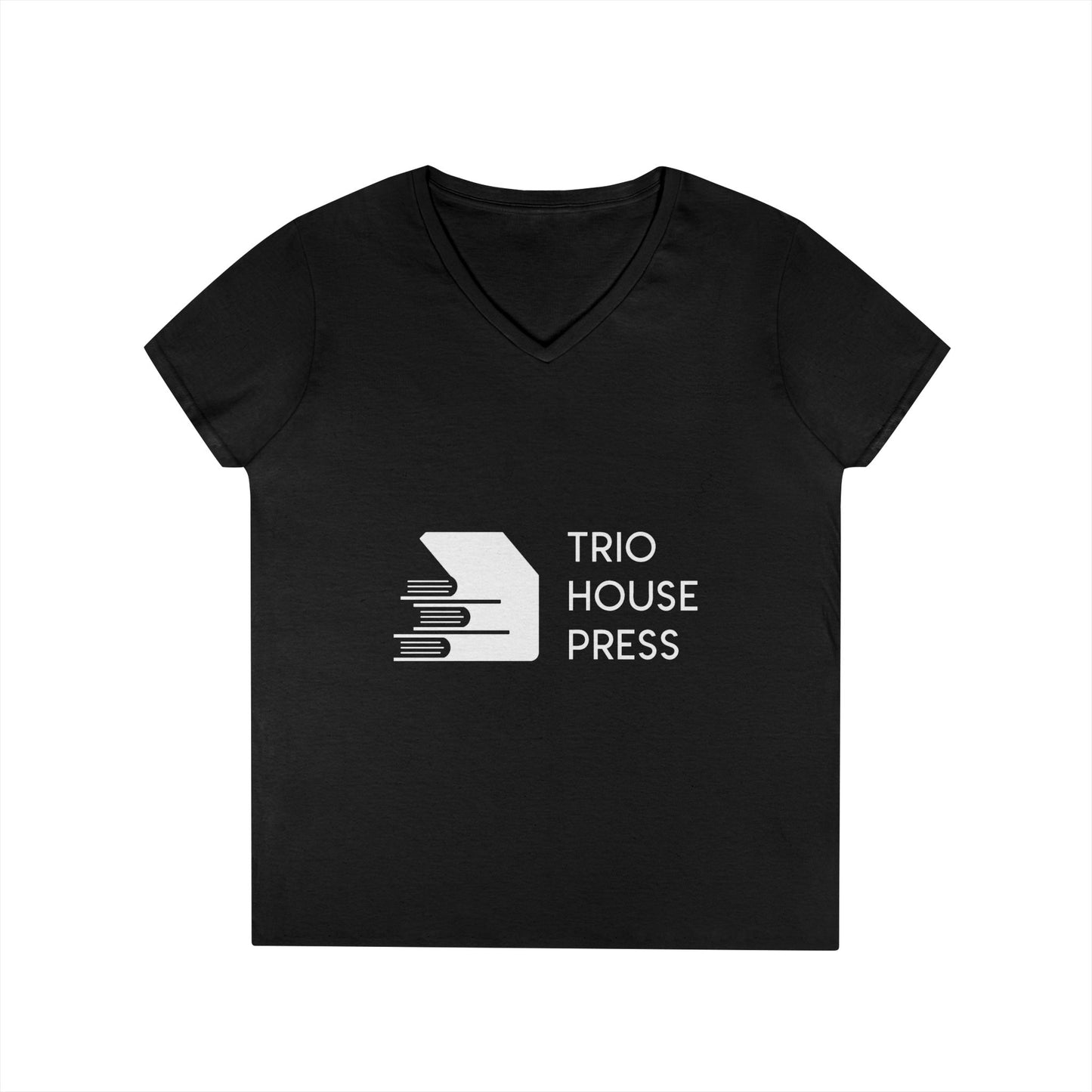 Trio House Press Logo Ladies V-Neck Tee