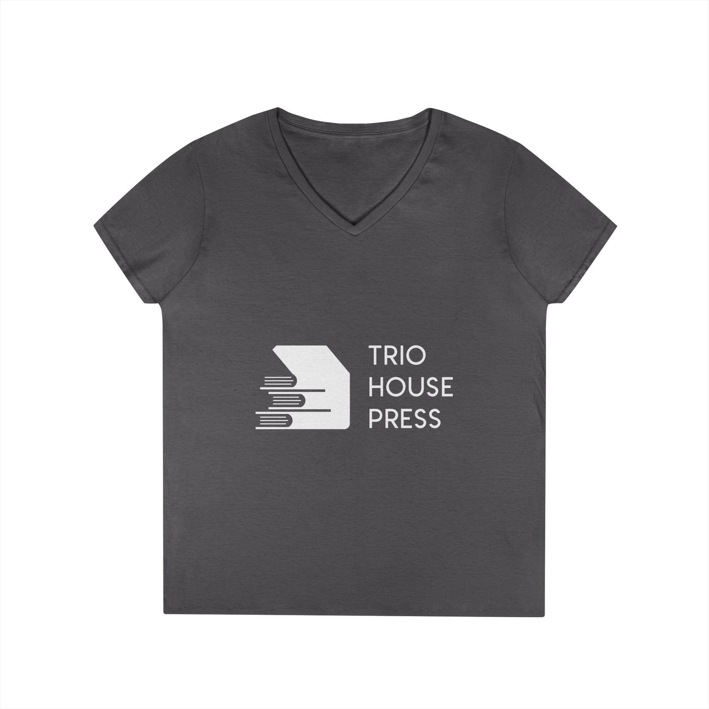 Trio House Press Logo Ladies V-Neck Tee