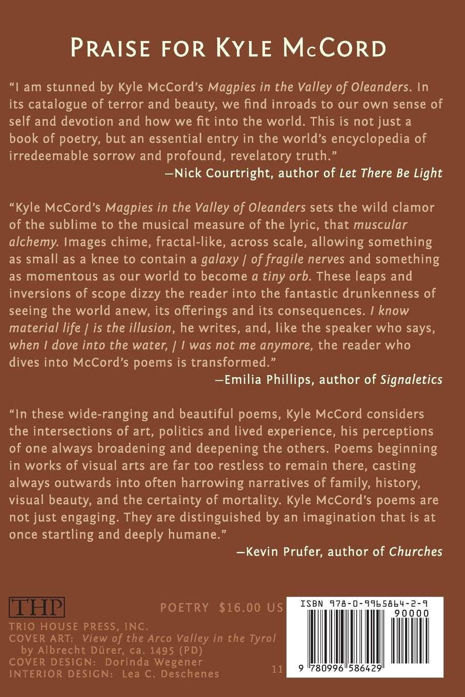 Magpies in the Valley of Oleaders by Kyle McCord