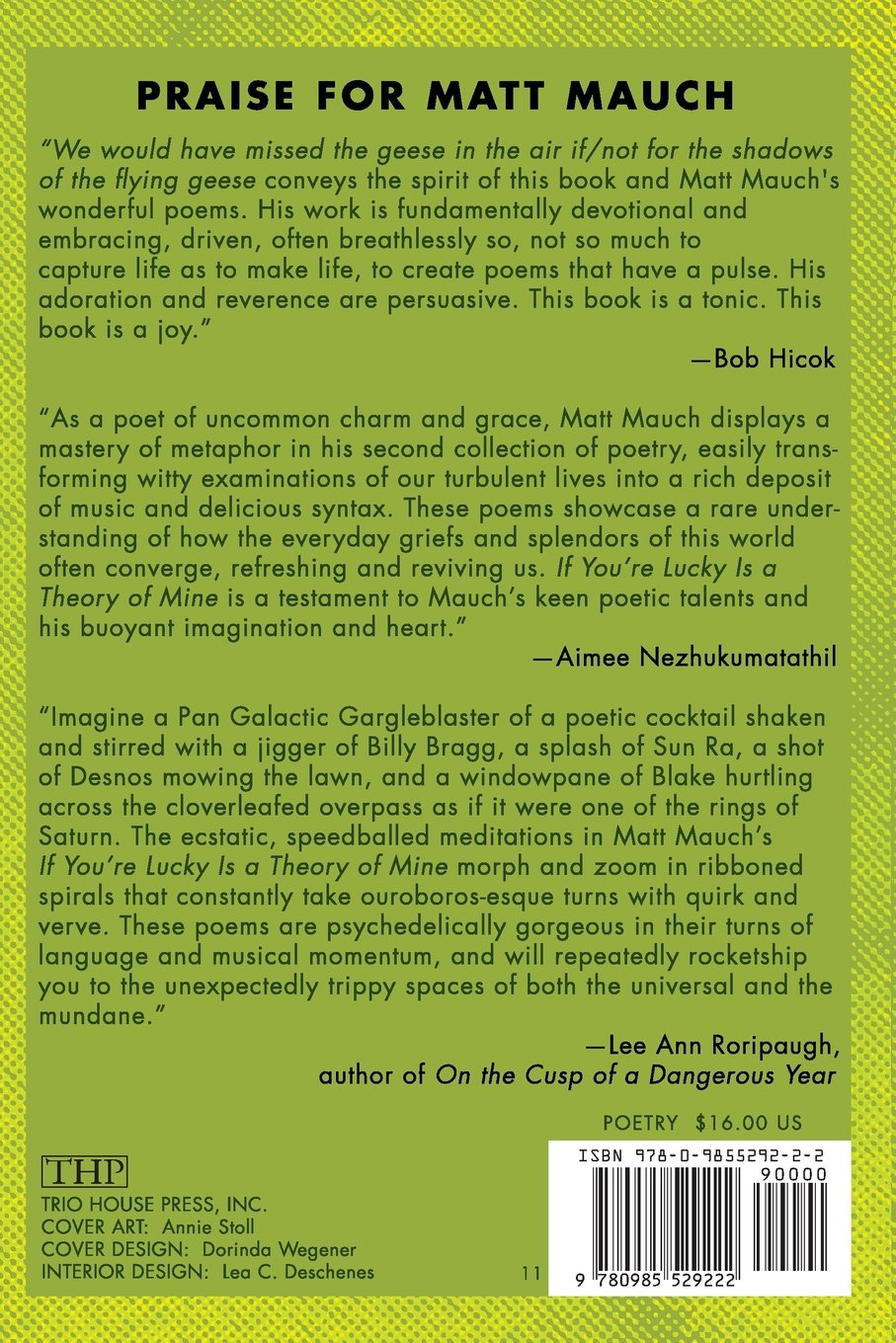 If You're Lucky is a Theory of Mine by Matt Mauch