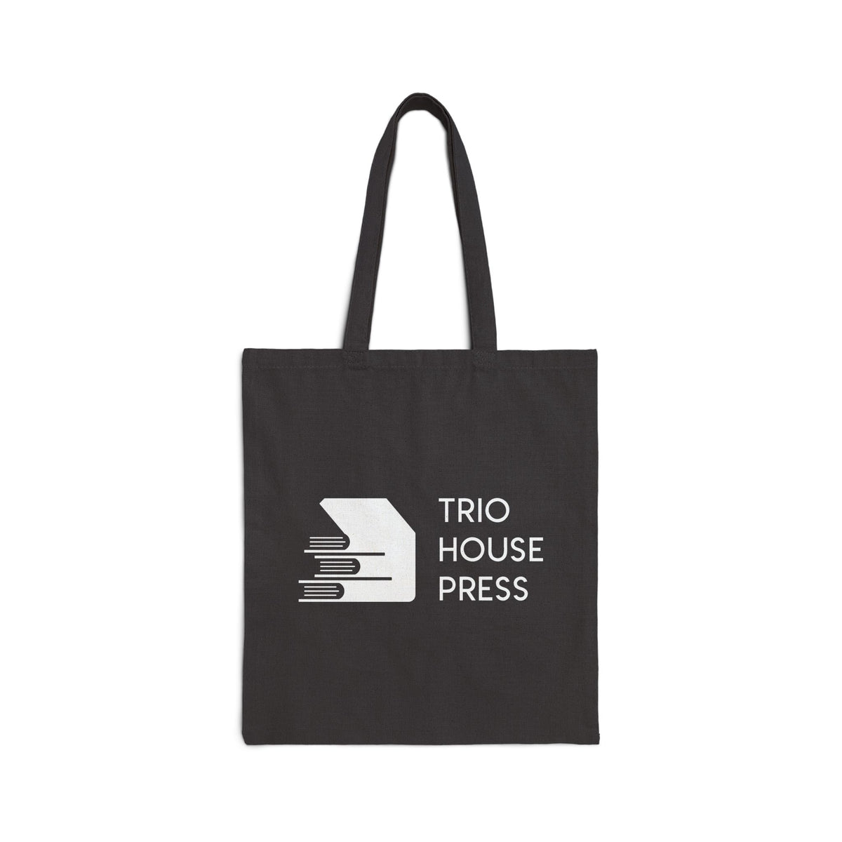 Trio House Press Cotton Canvas Tote Bag – Book Lover’s Logo Tote